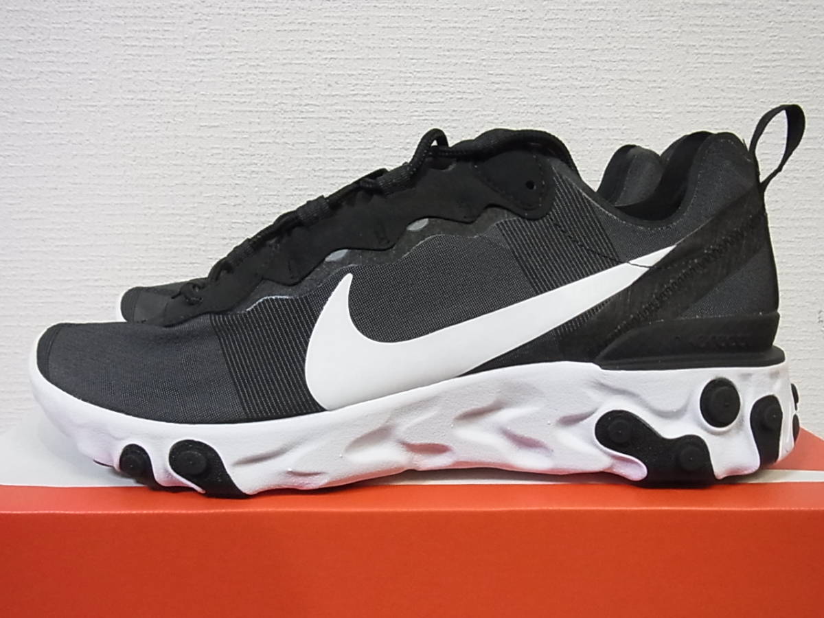 メイリオ ヤフオク! NIKE REACT ELEMENT 55 BL... - 定価14040円 国内新品 ⊶ゴシック