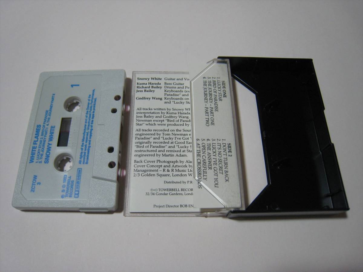 【カセットテープ】 SNOWY WHITE / WHITE FLAMES UK版 スノーウィ・ホワイト バード・オブ・パラダイス_画像4