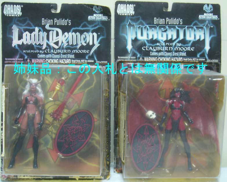 レディデーモン/ Lady Demon/クレイバーン ムーア/アクションフィギュア/ムーア アクション コレクティブル/外装難有/1997年産★新品_姉妹品：この入札とは無関係です