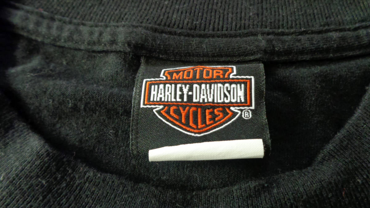 HARLEY DAVIDSON★ハーレー 半袖Tシャツ Hanes BEEFY☆黒 Sサイズ 送料￥370_画像10