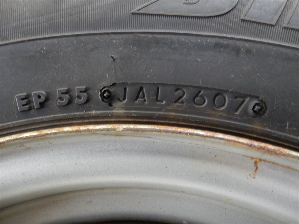 ◆1911-035　ブリヂストン　スタッドレス　タイヤ　ホイール　195/80R15　07年製　3本_画像3