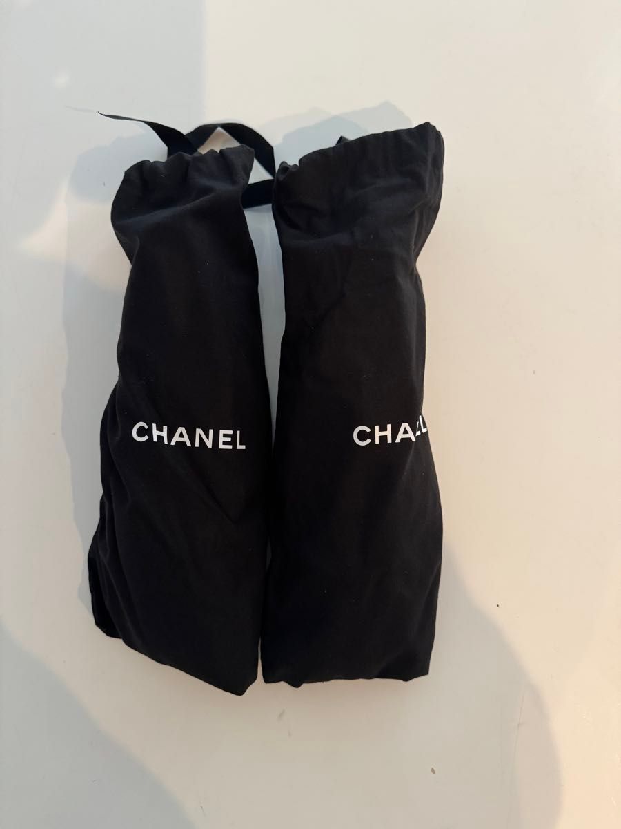 新品】2way CHANEL バレリーナ 黒 シルバー スパンコール 37 5 新品】2way CHANEL バレリーナ 黒 シルバー スパンコール 37 5