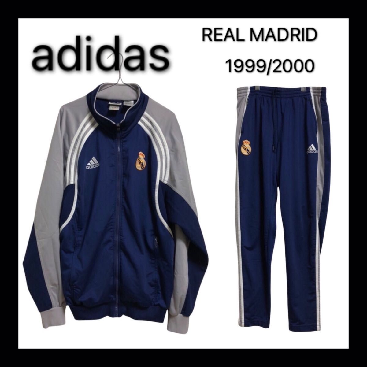 レア】adidas REAL MADRID 99/00 ジャージ セットアップ 上下 レア】adidas REAL MADRID 99/00 ジャージ セットアップ 上下