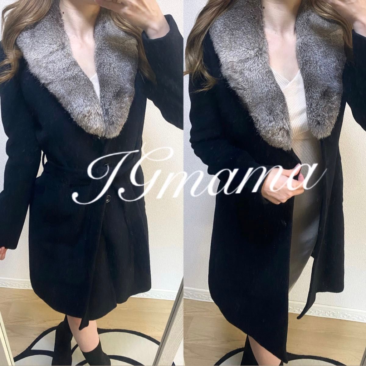 グリーンレーベルリラクシング ロングコート アンゴラ ウール グリーンレーベルリラクシング ロングコート アンゴラ ウール