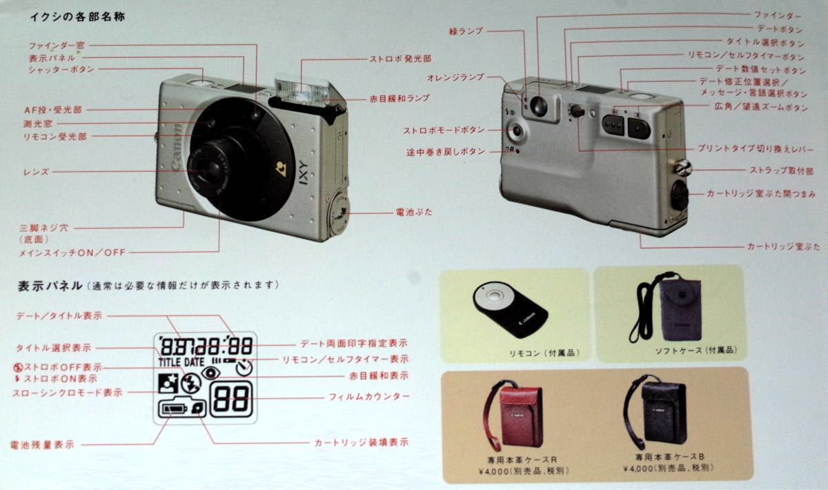 初代キャノンIXY(フィルムカメラ)動作確認済【未使用IX240 初代キャノンIXY(フィルムカメラ)動作確認済【未使用IX240
