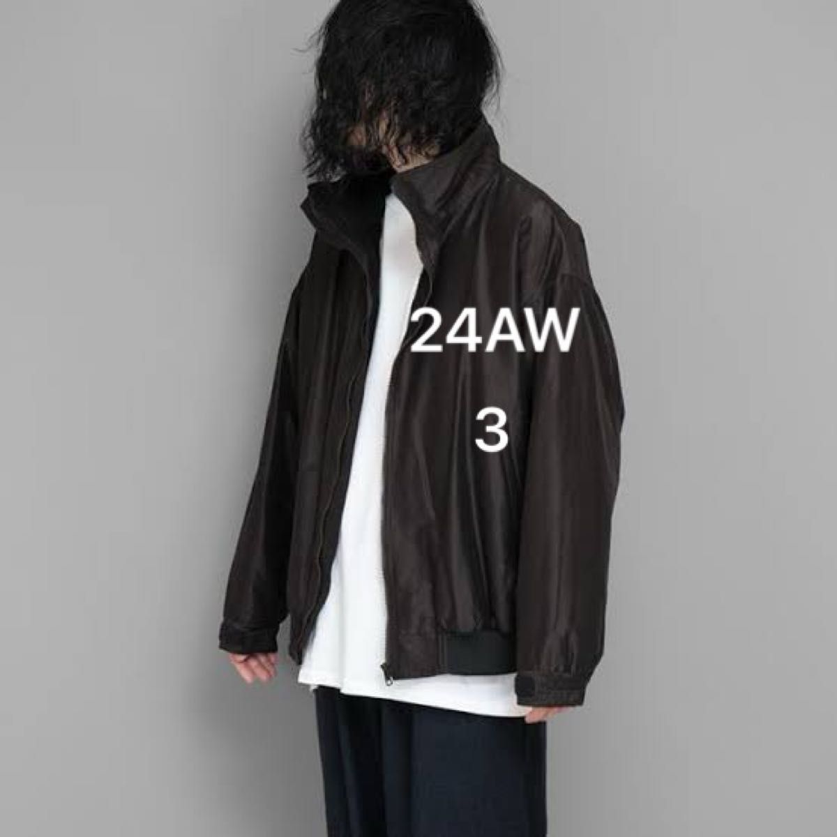 最終価格 COMOLI | コットンシルク トラックジャケット 3 24AW 最終価格 COMOLI | コットンシルク トラックジャケット 3 24AW