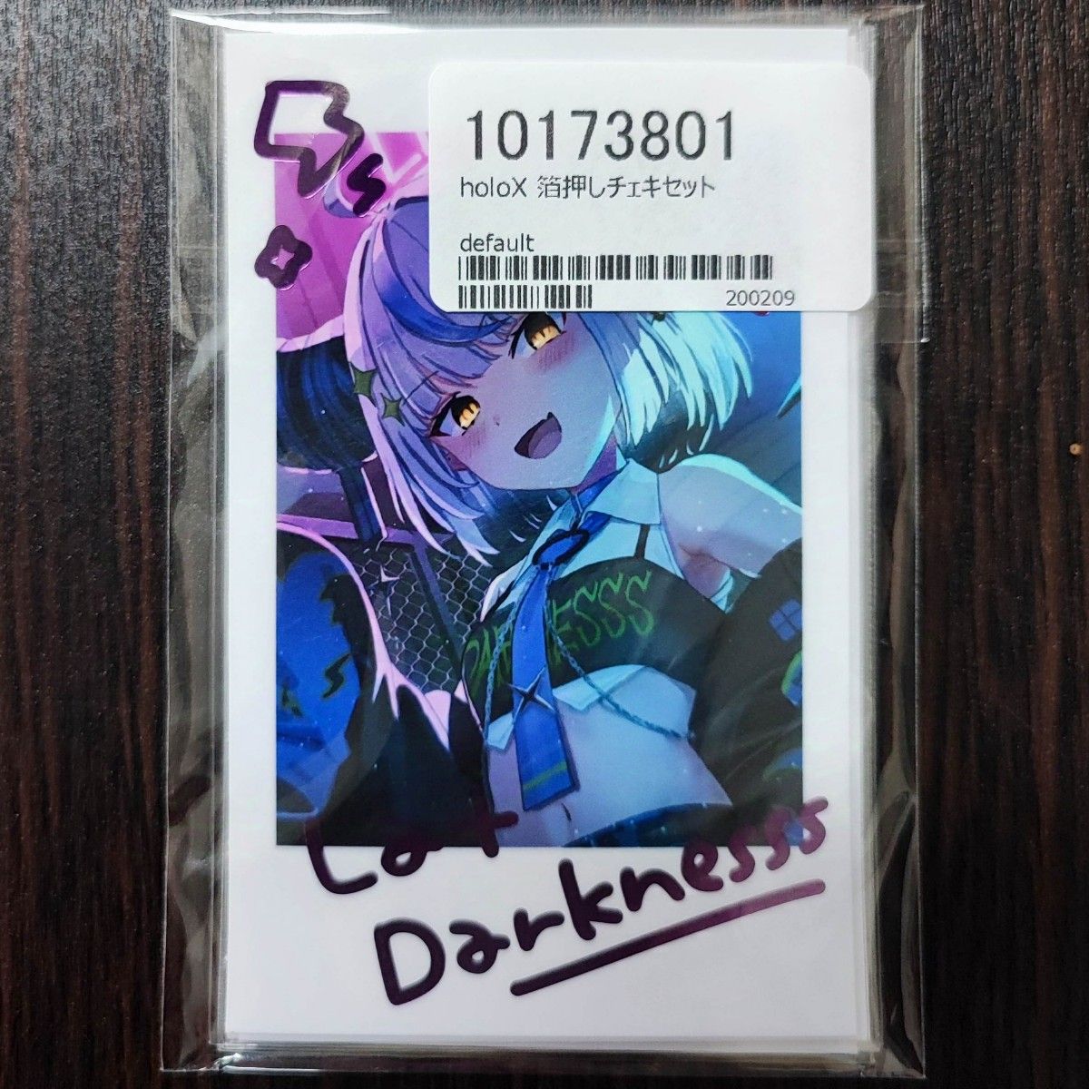 ホロライブ holoX 箔押しチェキ 5枚セット 茶々蔵 c104 コミケ ホロライブ holoX 箔押しチェキ 5枚セット 茶々蔵 c104 コミケ