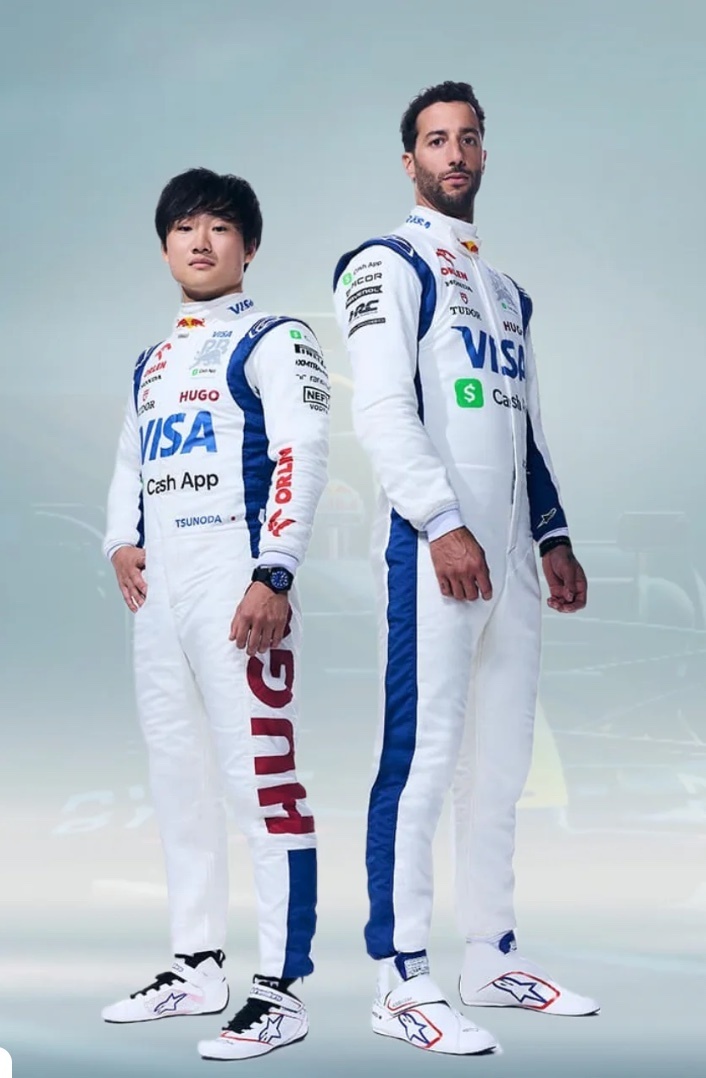 海外 高品質 送料込み ダニエル・リカルド VISA CASH APP- F1 2024 レーシングスーツ サイズ各種 レプリカ カスタム