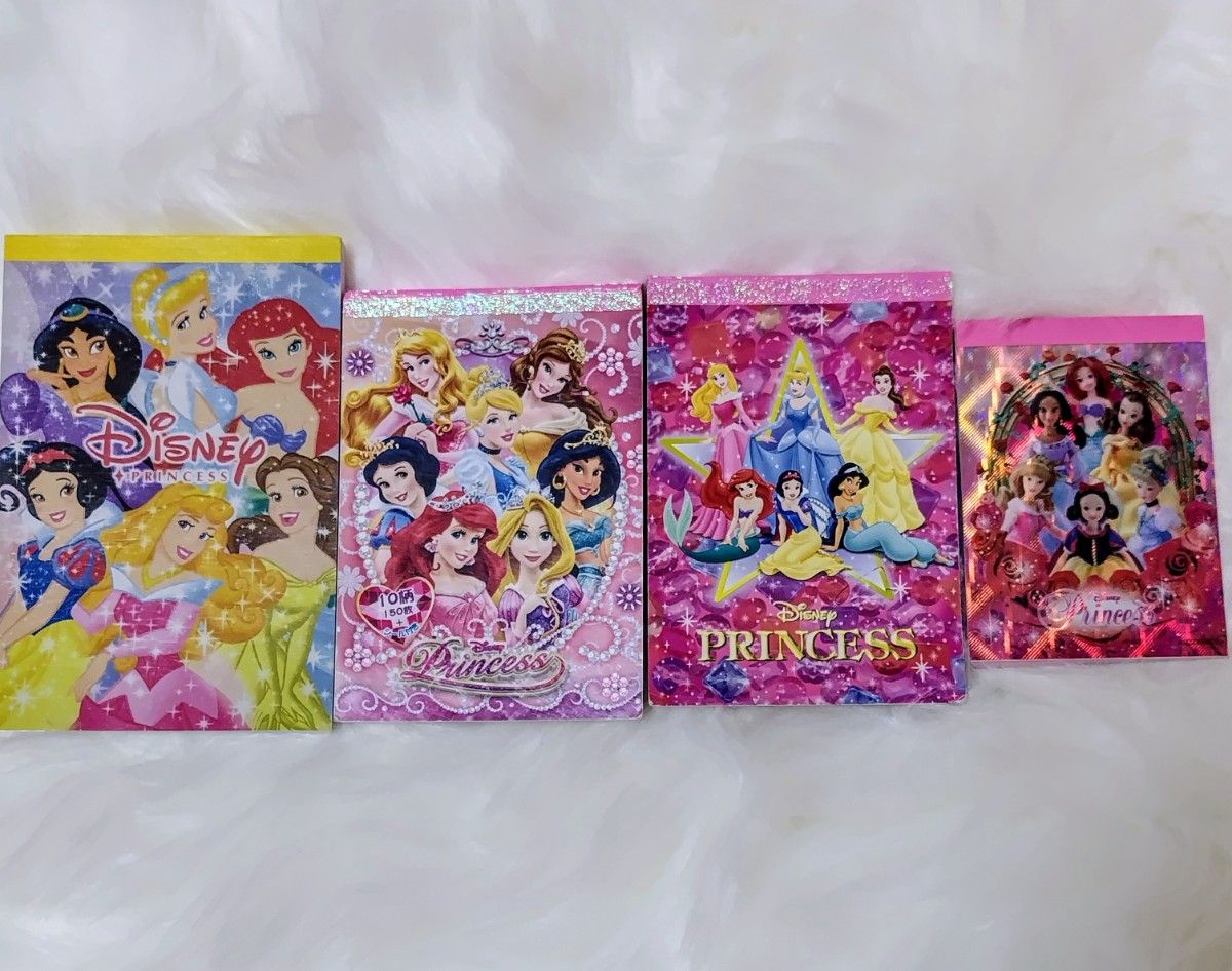 ディズニー 平成レトロ ディズニープリンセスメモ帳 4冊セット ディズニー 平成レトロ ディズニープリンセスメモ帳 4冊セット
