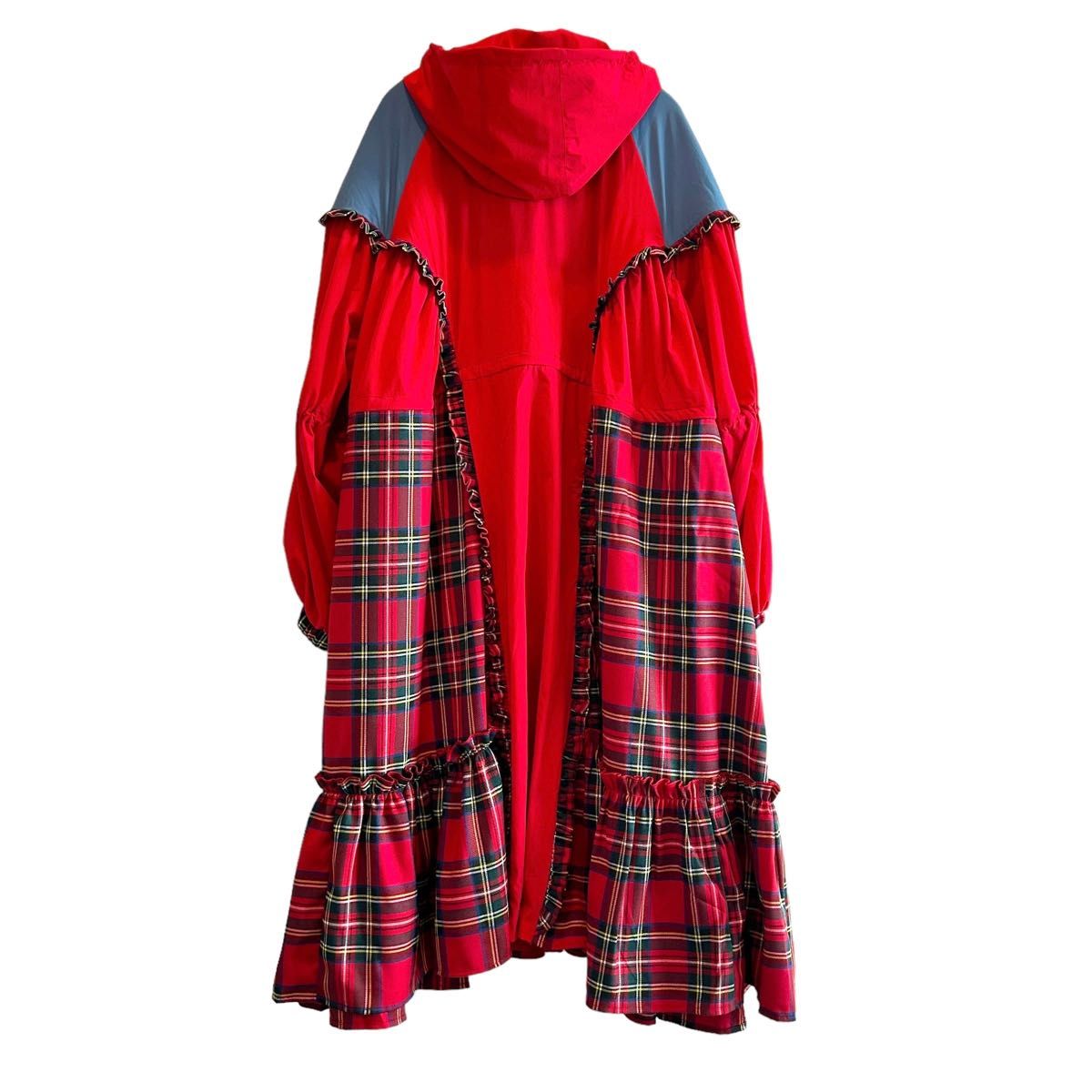 HEIHEI 2023AW 極美品 ナイロンフーディーワンピース RED レッド HEIHEI 2023AW 極美品 ナイロンフーディーワンピース RED レッド