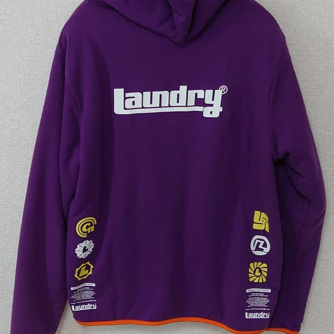 Laundry ランドリー パーカー 裏起毛 パープル【サイズL】