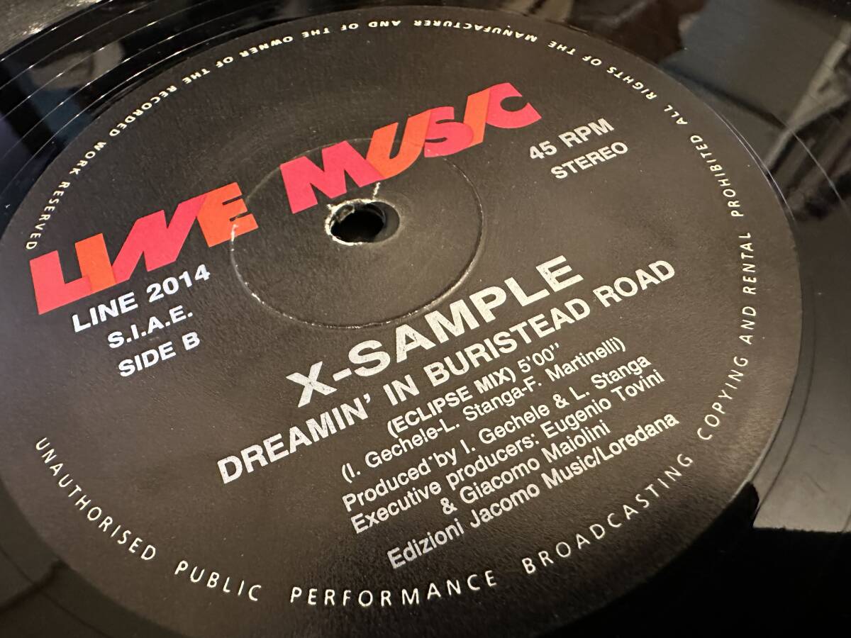 12”★X-Sample / Dreamin' In Buristead Road / ユーロ・ハウス！Eurythmicsネタ！