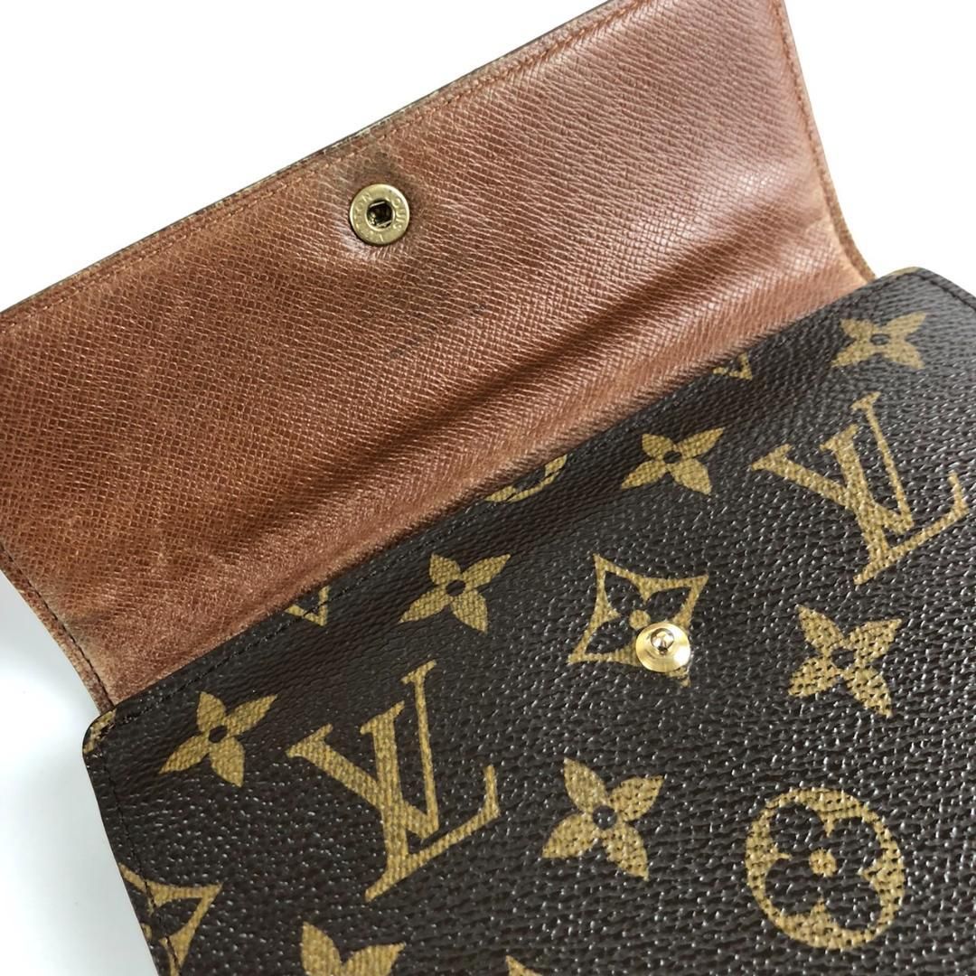 LOUIS VUITTON ヴィトン エテュイ パピエ モノグラム 三つ折り財布