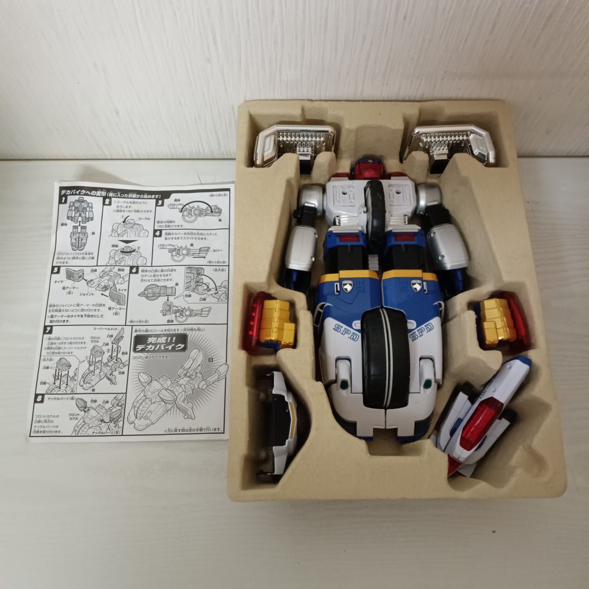 A560[100]1 иен ~ Bandai Tokusou Sentai Dekaranger Special . деформация DXteka мотоцикл Robot 