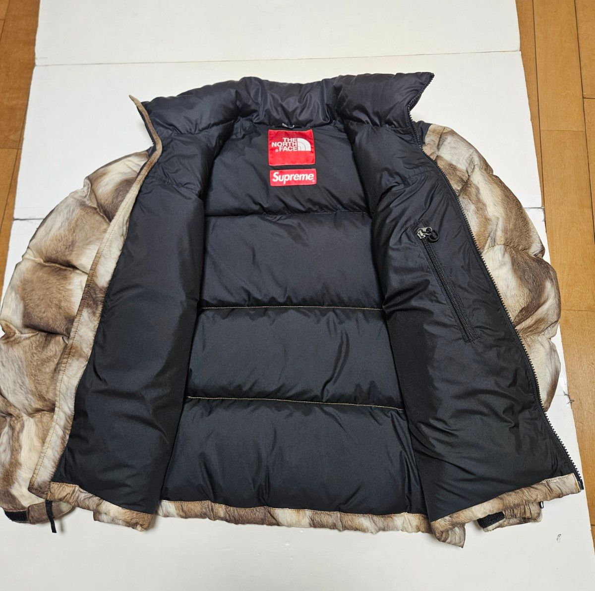 Supreme The North Face Fur Print Nuptse Jacket Brown Sサイズ Supreme The North Face Fur Print Nuptse Jacket Brown Sサイズ