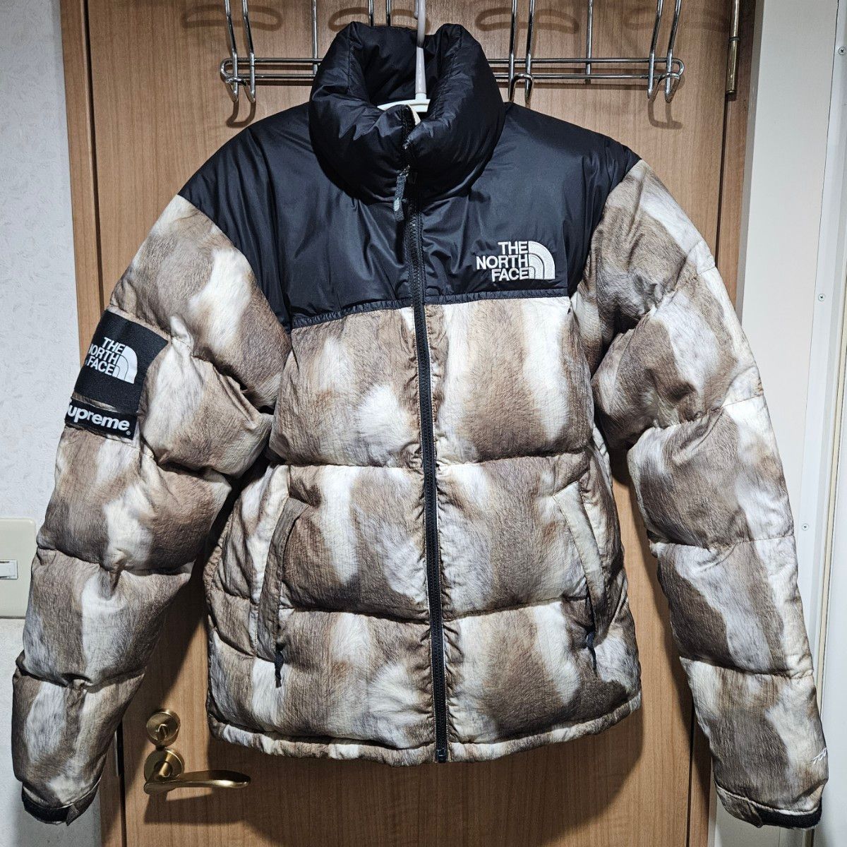 Supreme The North Face Fur Print Nuptse Jacket Brown Sサイズ Supreme The North Face Fur Print Nuptse Jacket Brown Sサイズ