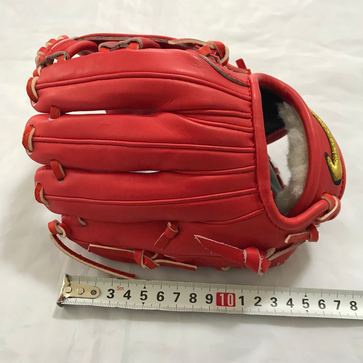 NIKE ナイキ ジュニア 幼児向け オーダーグローブ レッド 美品 NIKE ナイキ ジュニア 幼児向け オーダーグローブ レッド 美品