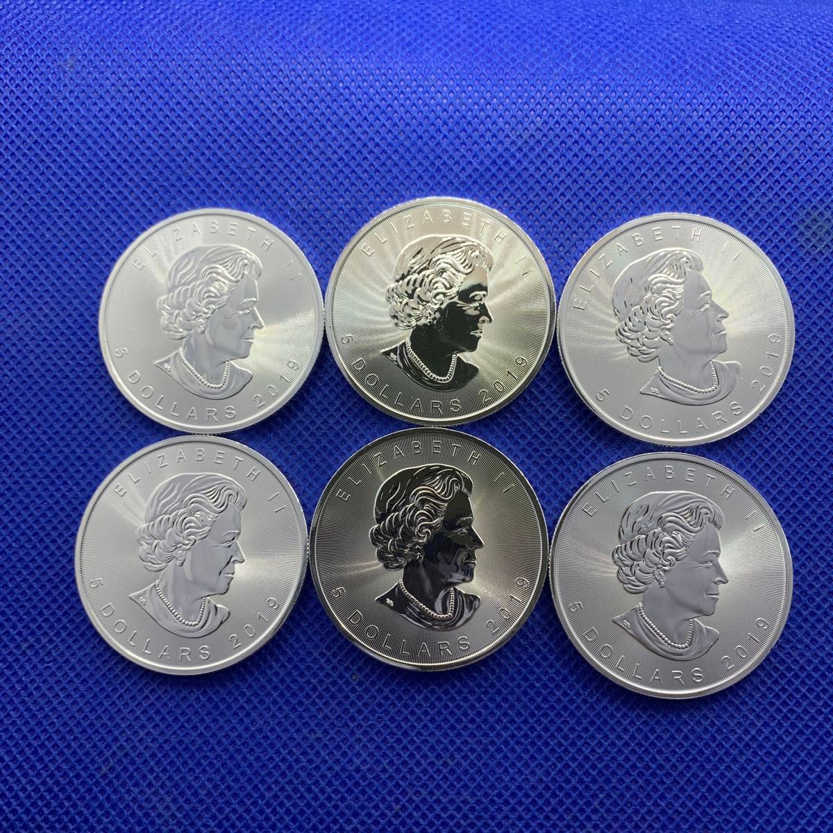 メイプルリーフ銀貨 1oz 2019年 2019年メイプルリーフ銀貨1オンス 6枚セット 純銀9999本物