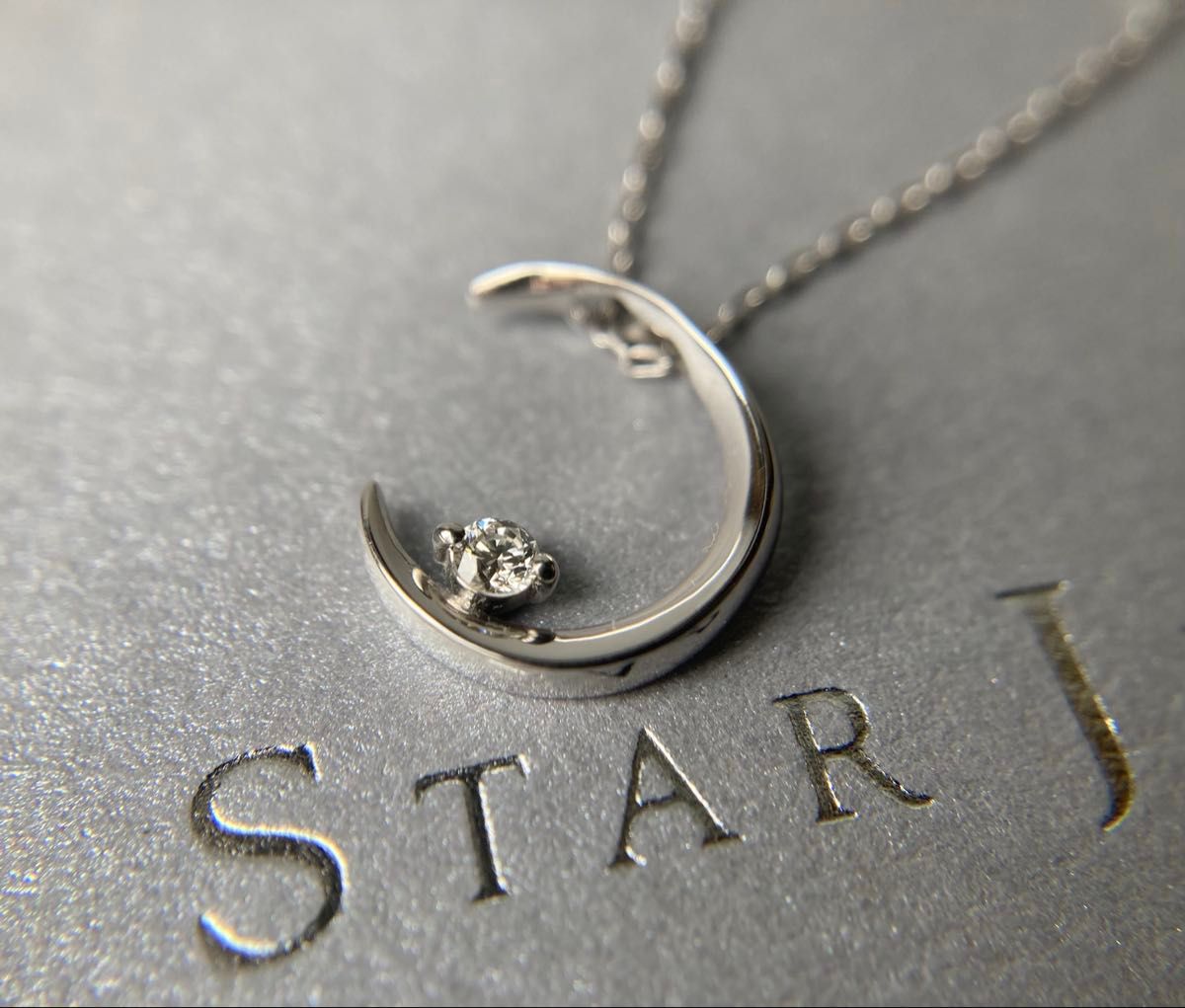 STAR JEWELRY スタージュエリー 1P ダイヤモンド 三日月 ムーン STAR JEWELRY スタージュエリー 1P ダイヤモンド 三日月 ムーン