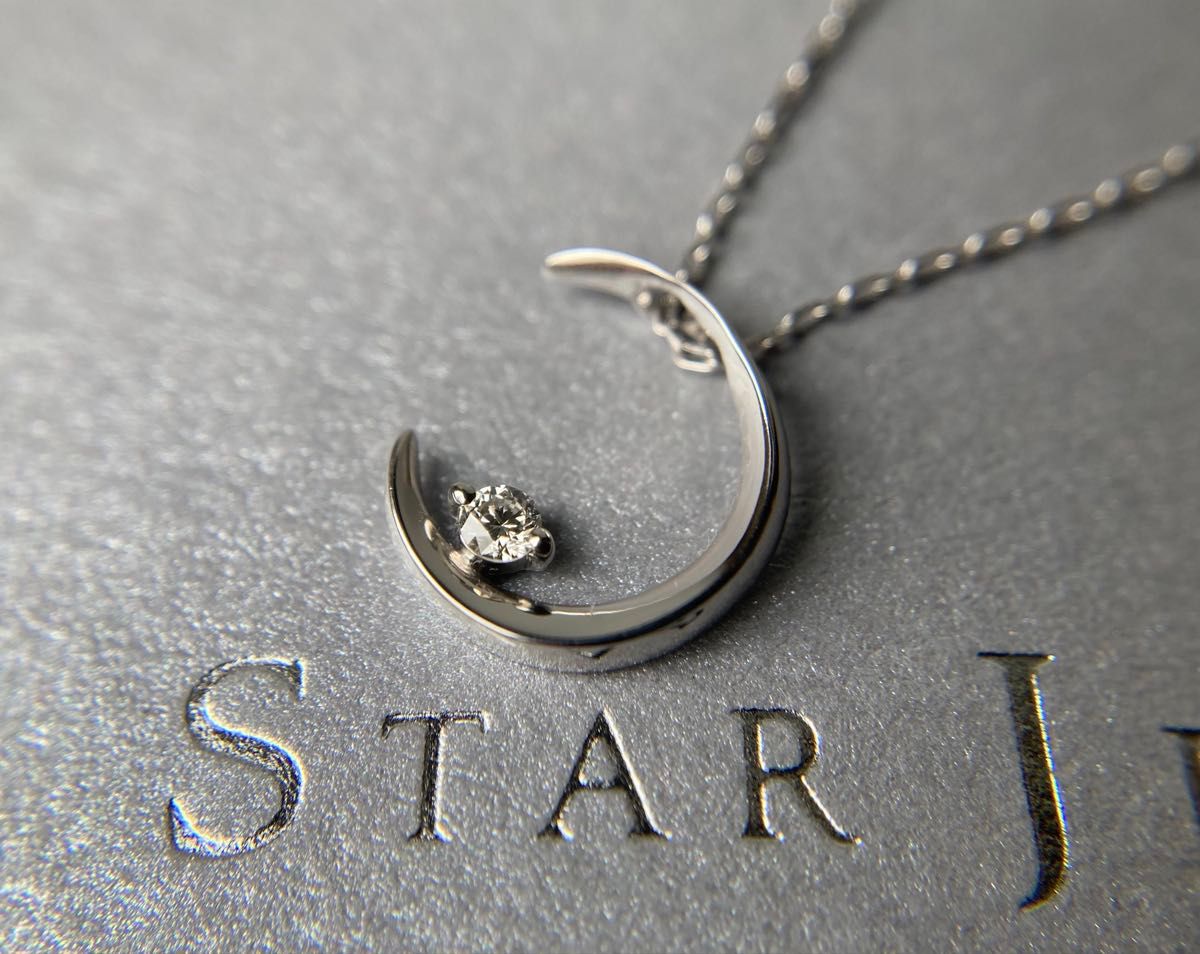 STAR JEWELRY スタージュエリー 1P ダイヤモンド 三日月 ムーン STAR JEWELRY スタージュエリー 1P ダイヤモンド 三日月 ムーン