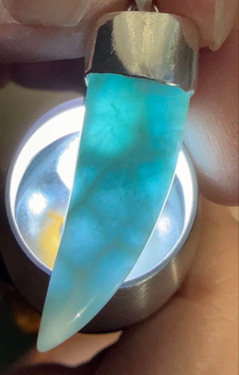 ラリマー 牙 ペンダントトップ アクセサリー 天然石|Yahoo ラリマー 牙 ペンダントトップ アクセサリー 天然石|Yahoo
