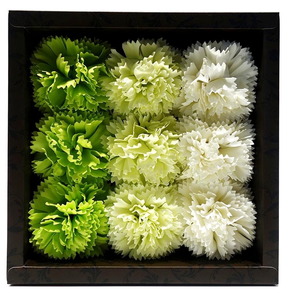  carnation flower. shape. bathwater additive [ green ] Mother's Day gift bus fragrance .. ... soap flower u Eddie ng present 