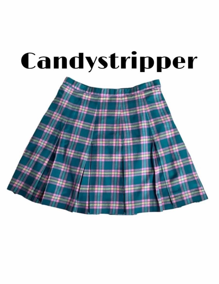 Candy stripper キャンディストリッパー チェック プリーツ Candy stripper キャンディストリッパー チェック プリーツ