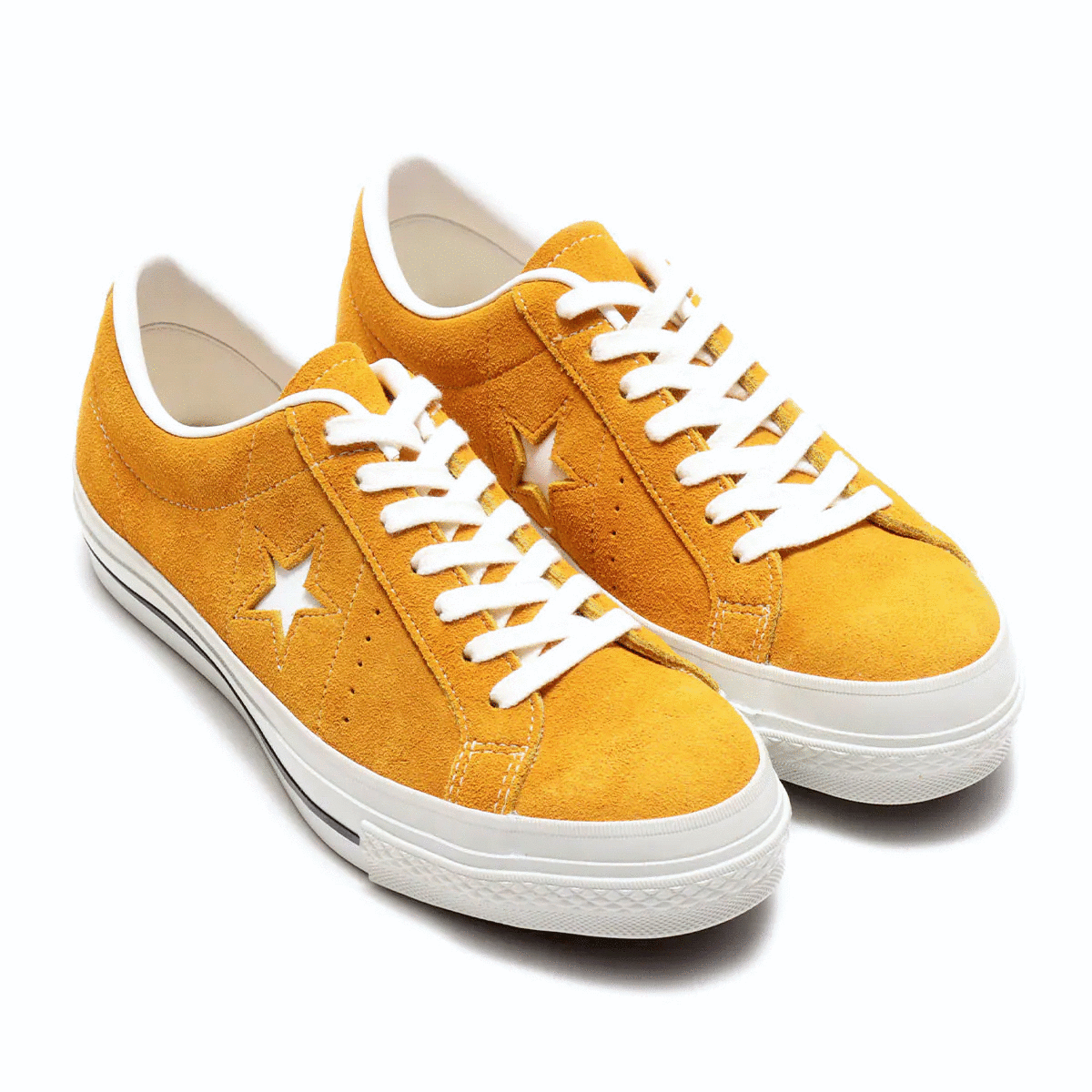  сделано в Японии внутренний стандартный товар CONVERSE ONE STAR J SUEDE GOLD Gold 27cm US8.5 не использовался ONESTAR one Star золотой горчица Karashi горчица Made In Japan