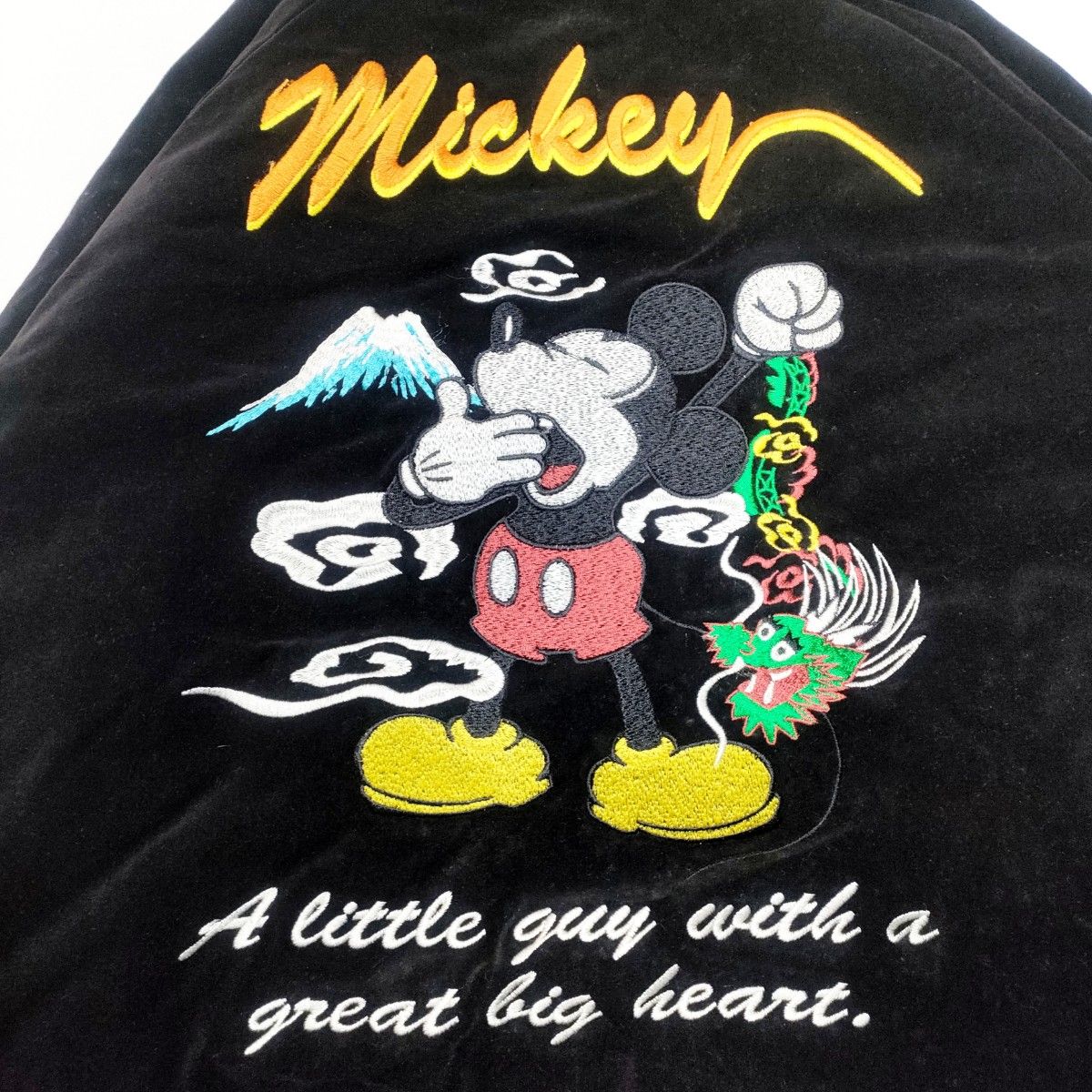 ディズニー/ミッキー スカジャン/Size S/ヴィンテージ/匿名配送 ディズニー/ミッキー スカジャン/Size S/ヴィンテージ/匿名配送