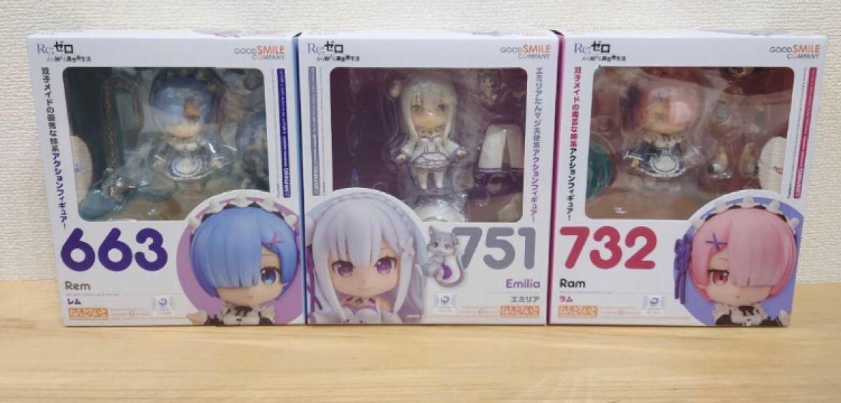 Re:ゼロから始める異世界生活 ねんどろいど レム ラム エミリア