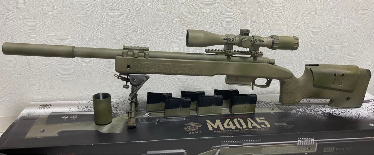 希少パーツ使用 総額約13万円 東京マルイ M40A5 アメリカン 希少パーツ使用 総額約13万円 東京マルイ M40A5 アメリカン