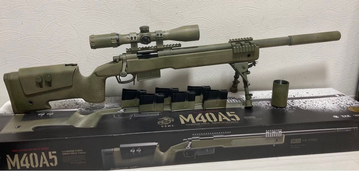 希少パーツ使用 総額約13万円 東京マルイ M40A5 アメリカン 希少パーツ使用 総額約13万円 東京マルイ M40A5 アメリカン