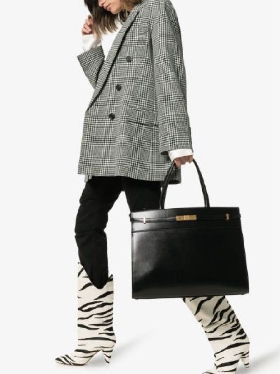 希少 SAINT LAURENT マンハッタン ラージ ブラック トートバッグ 希少 SAINT LAURENT マンハッタン ラージ ブラック トートバッグ