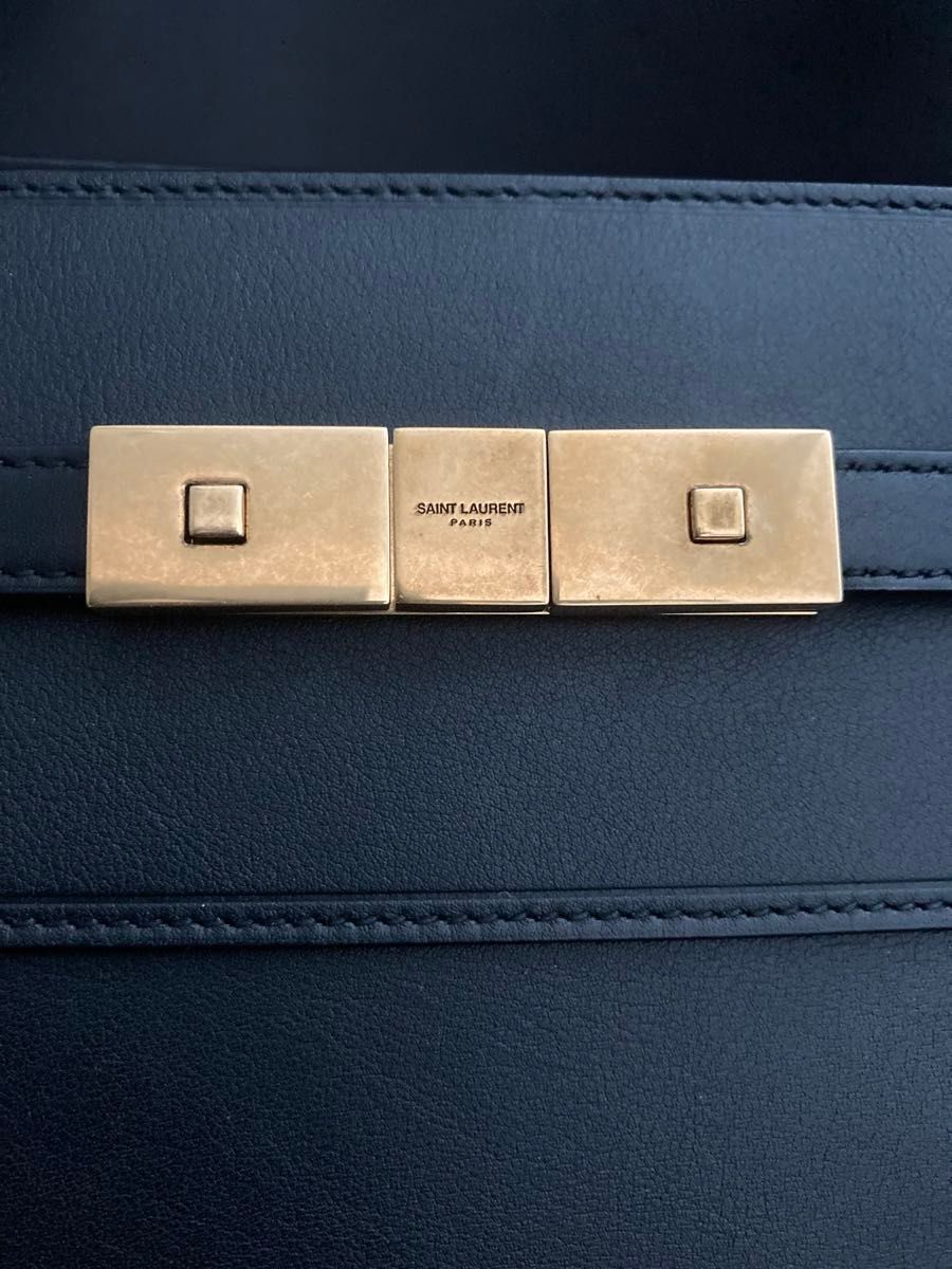 希少 SAINT LAURENT マンハッタン ラージ ブラック トートバッグ 希少 SAINT LAURENT マンハッタン ラージ ブラック トートバッグ