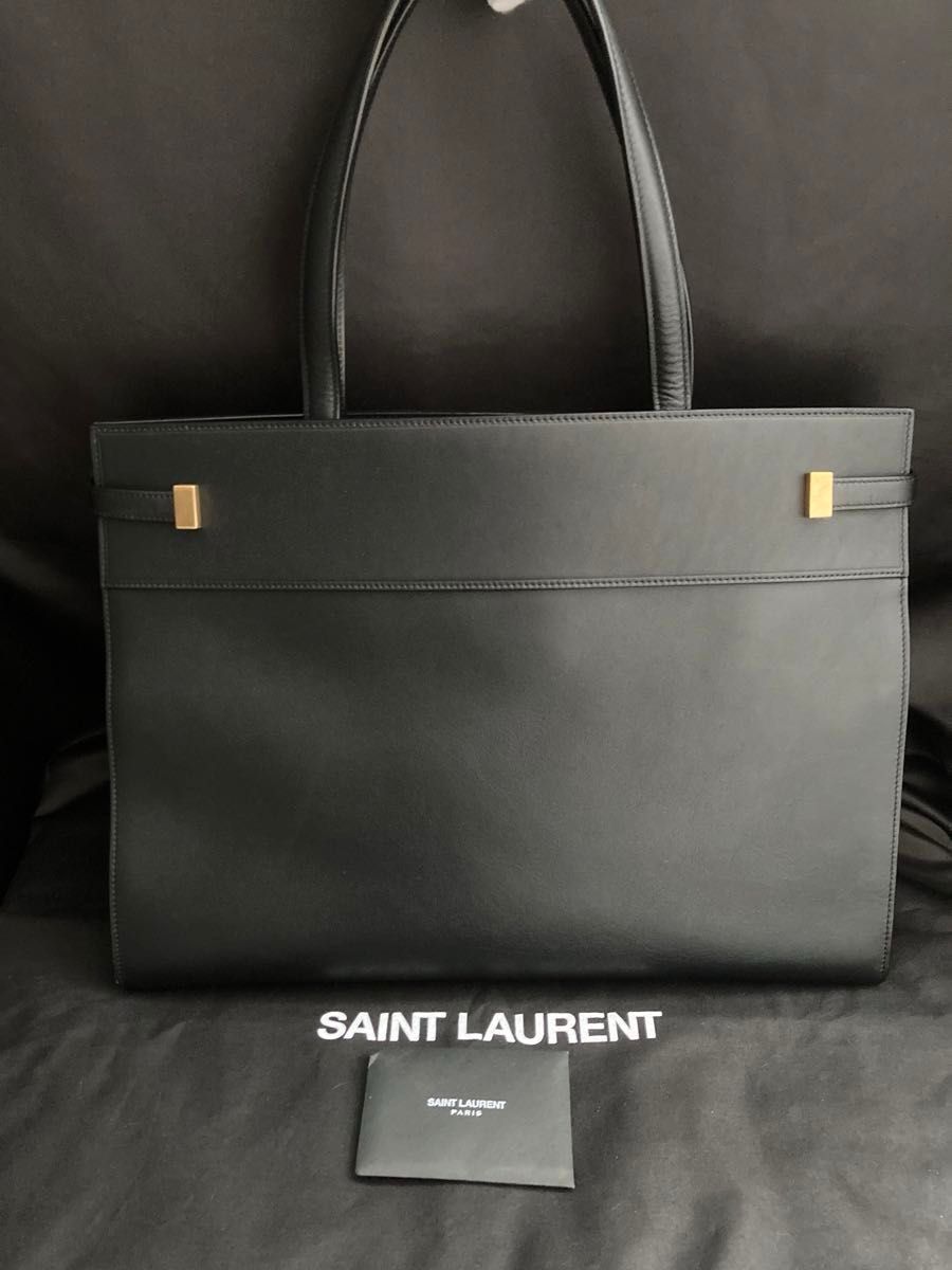 希少 SAINT LAURENT マンハッタン ラージ ブラック トートバッグ 希少 SAINT LAURENT マンハッタン ラージ ブラック トートバッグ