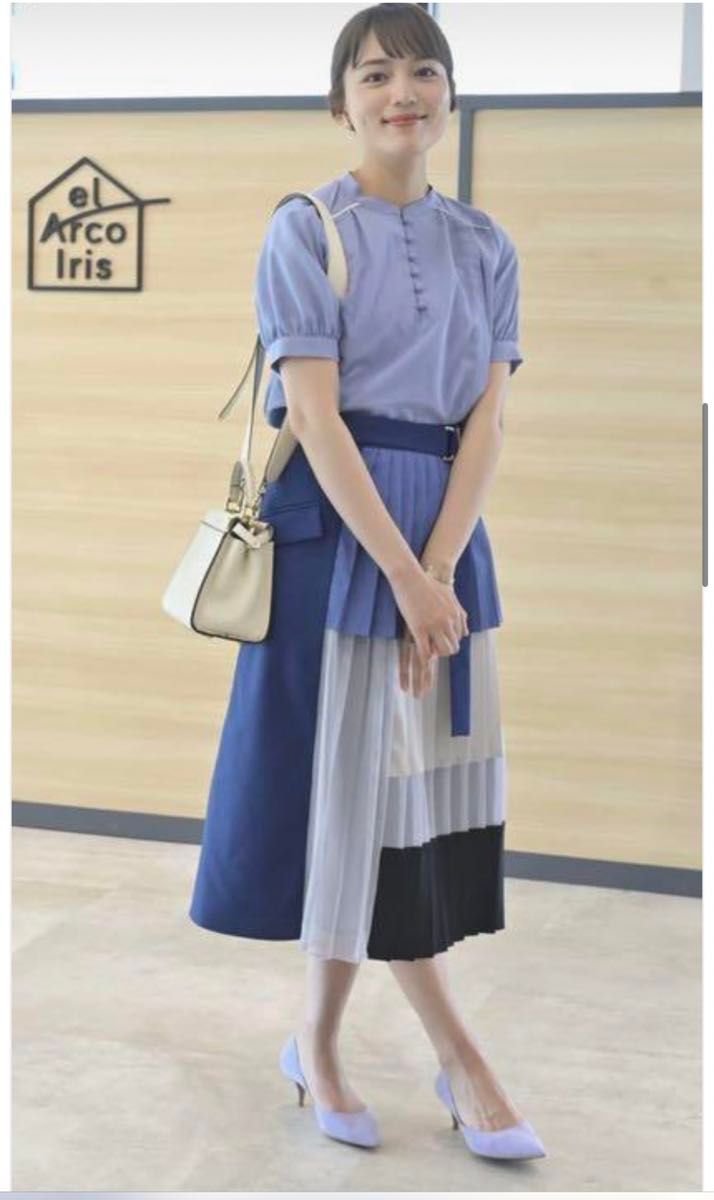 ブロッキングメッシュスカート 新品 川口春奈さん着用|Yahoo ブロッキングメッシュスカート 新品 川口春奈さん着用|Yahoo
