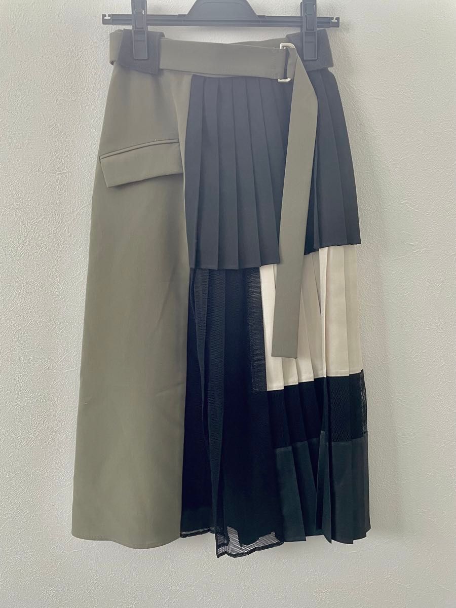 ブロッキングメッシュスカート 新品 川口春奈さん着用|Yahoo ブロッキングメッシュスカート 新品 川口春奈さん着用|Yahoo