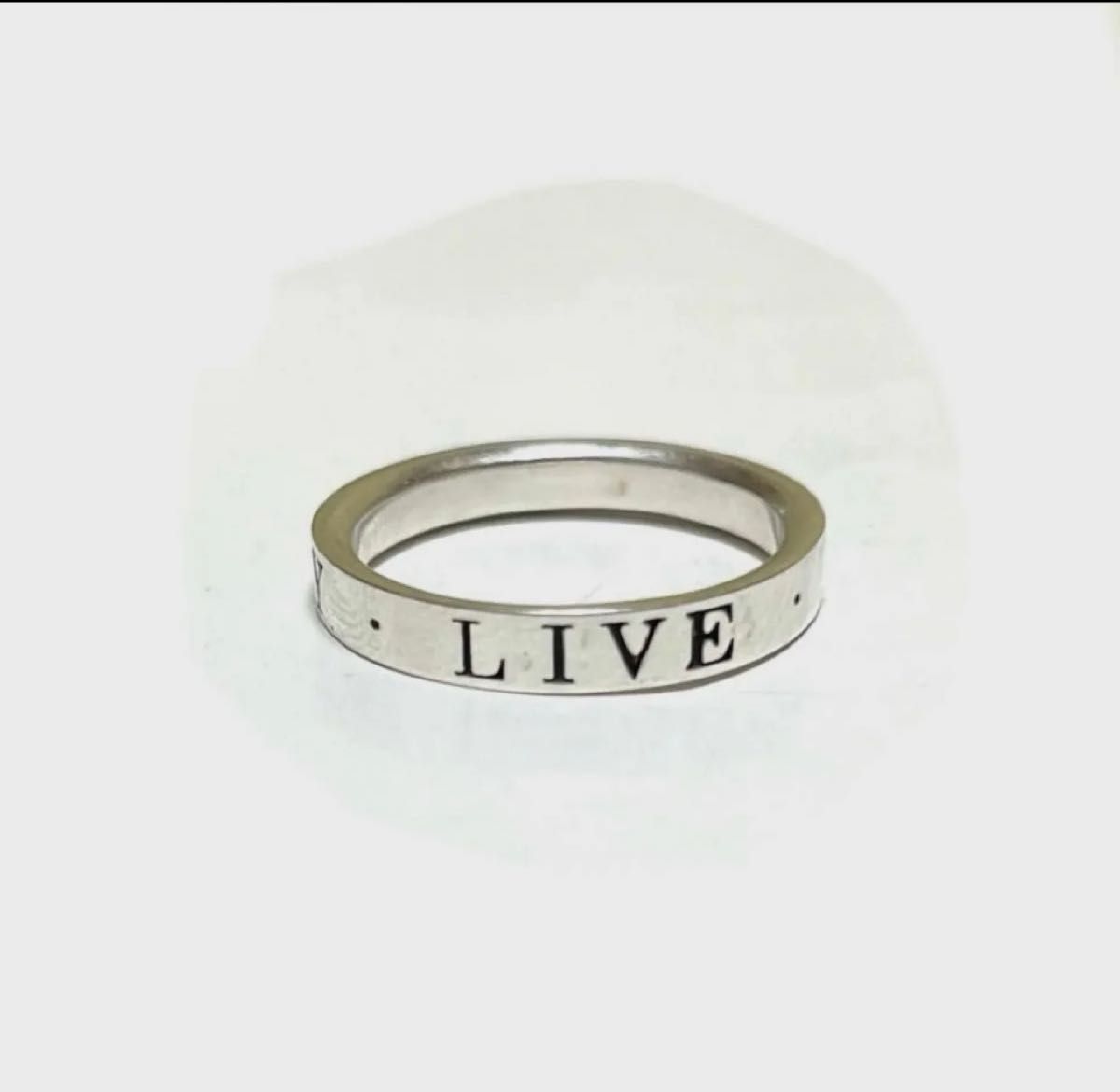 STUSSYステューシー SILVERロゴリング約16号位 LIVE LARGE STUSSYステューシー SILVERロゴリング約16号位 LIVE LARGE