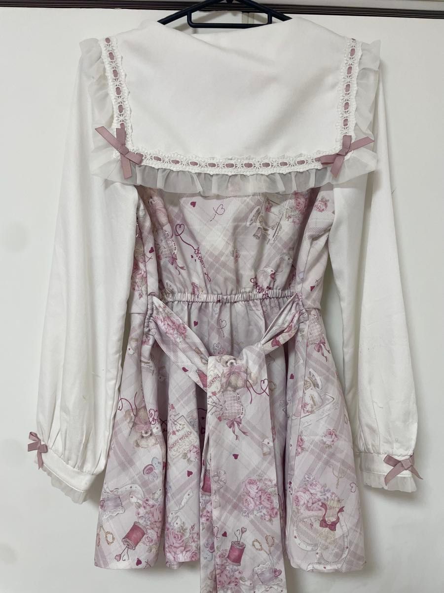 難あり LIZLISA Sewing Bear柄セットアップ ホワイト|Yahoo 難あり LIZLISA Sewing Bear柄セットアップ ホワイト|Yahoo