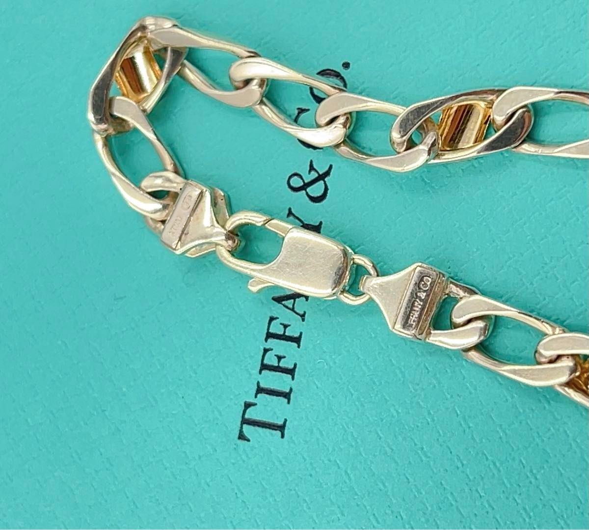 新しいスタイル TIFFANY&Co ティファニーフィガロチェーン ブレスレット SV YG ブレスレット