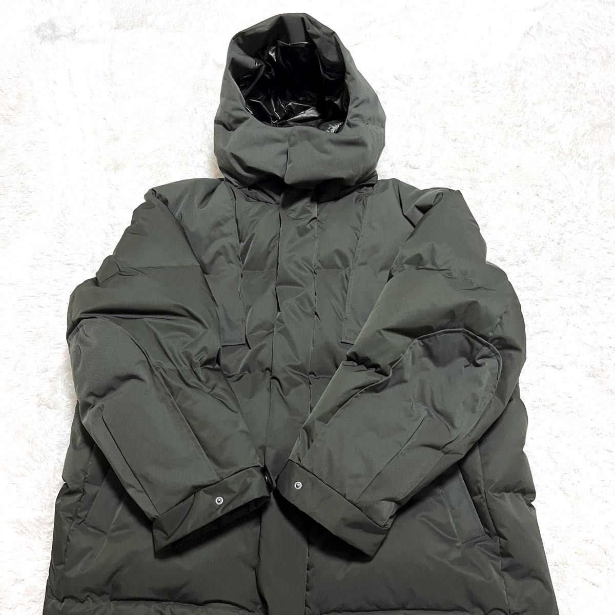 極美品 UNIQLO + J ジルサンダー ダウン ジャケット カーキ 4XL 極美品 UNIQLO + J ジルサンダー ダウン ジャケット カーキ 4XL