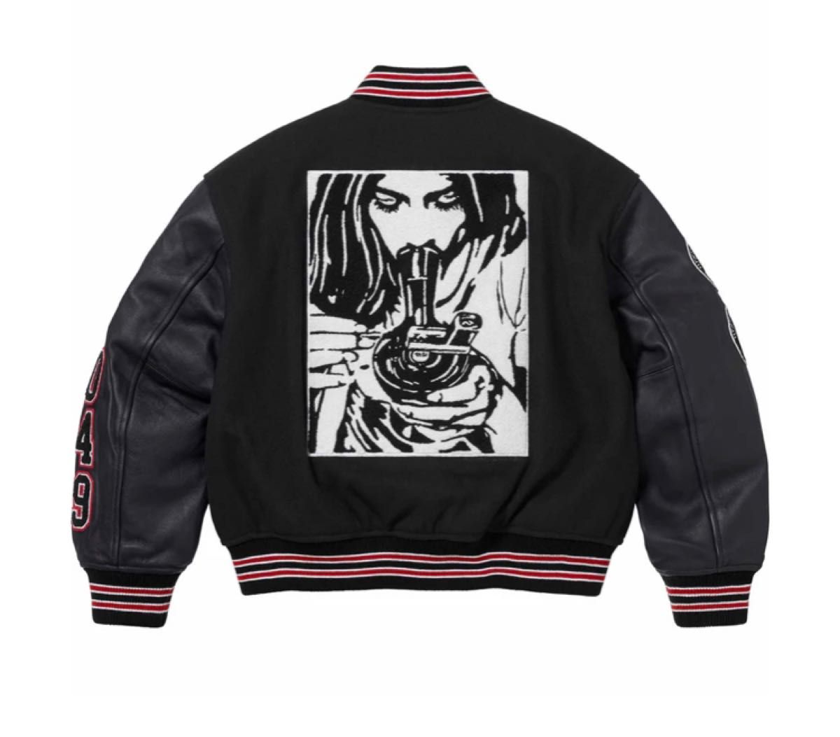 Supreme/HYSTERIC GLAMOUR Varsity Jacket Black L size Supreme/HYSTERIC GLAMOUR Varsity Jacket Black L size