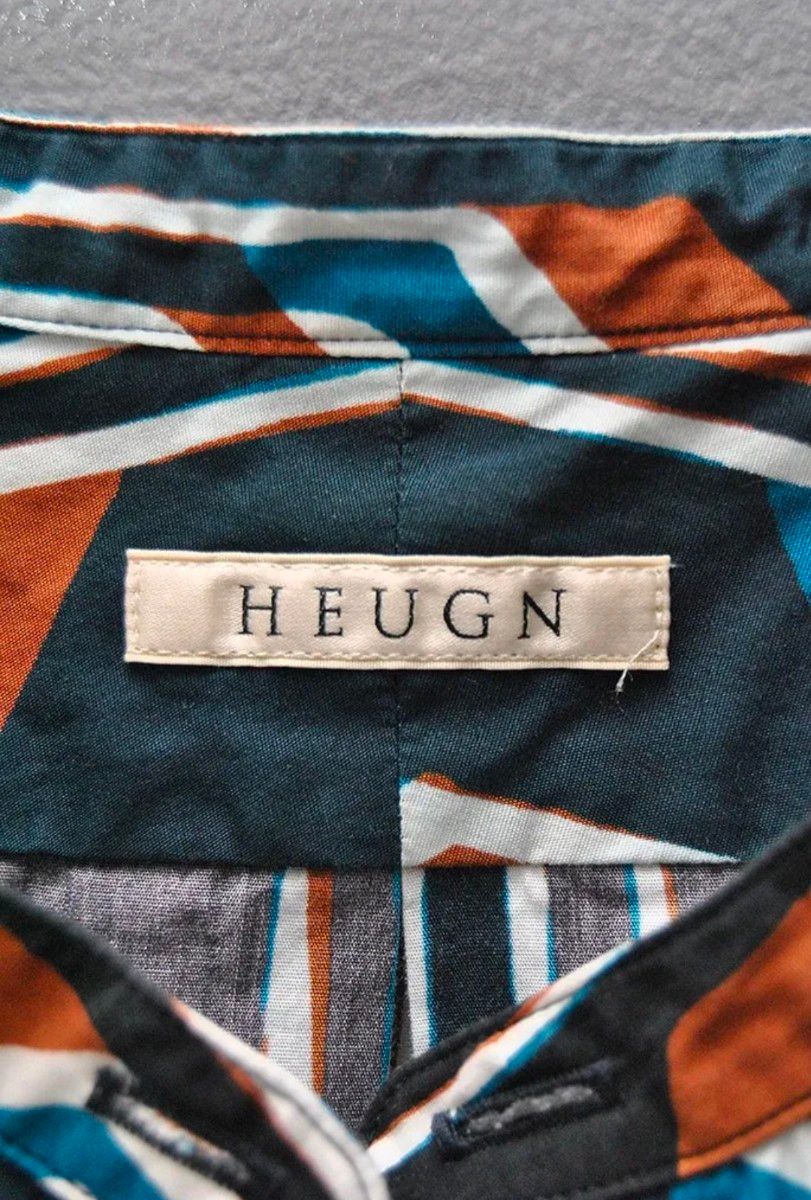 HEUGN Morris Band Collar Bucol Print Shirts ユーゲン バンド HEUGN Morris Band Collar Bucol Print Shirts ユーゲン バンド