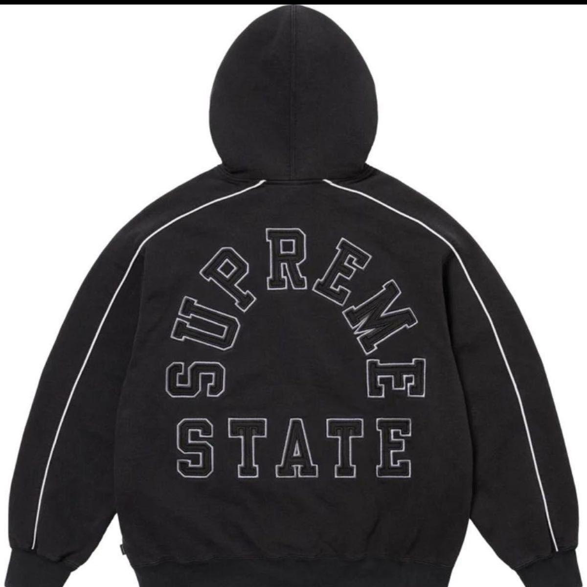 Supreme State Zip Up Hooded Sweatshirt Supreme State Zip Up Hooded Sweatshirt