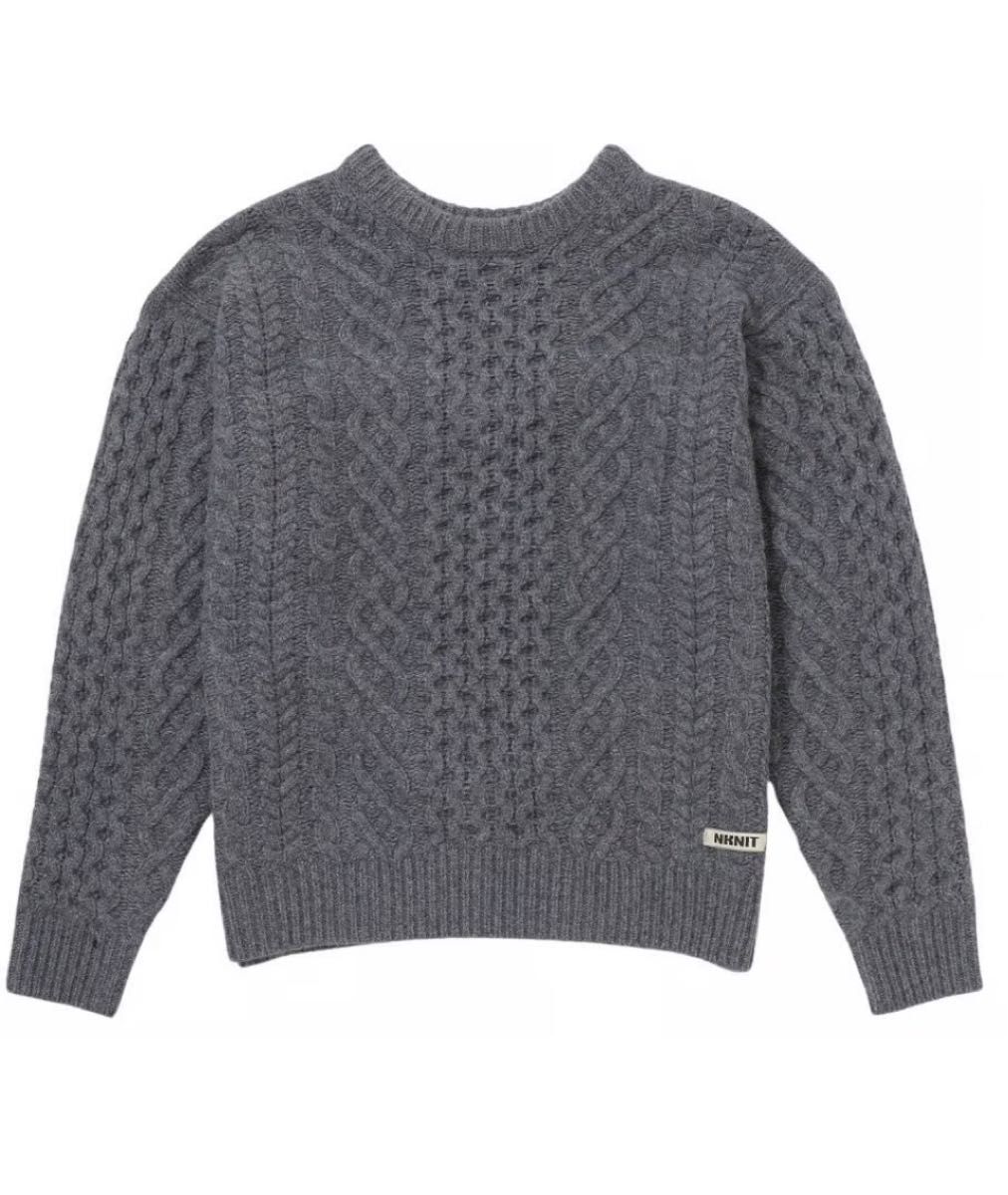 ニット ンニット Nknit ハートニット 新作 cable 2way KNIT ニット ンニット Nknit ハートニット 新作 cable 2way KNIT
