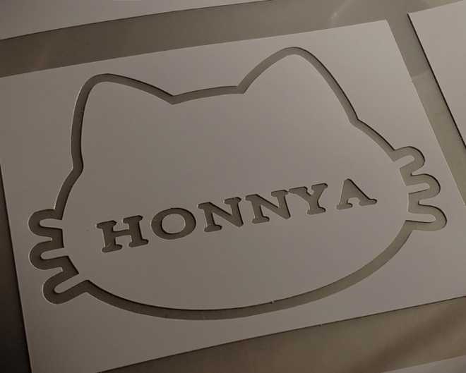  Honda ho nnyaHONNYA cutting sticker 6 kind HONDA cat sticker Honda cutting sticker 