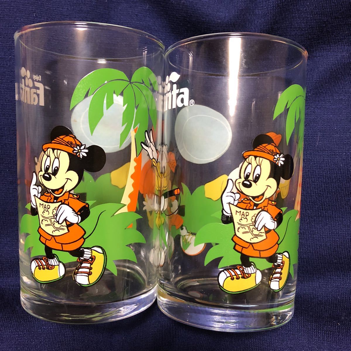 昭和レトロ 激レア非売品 ファンタ ディズニー グラス 2個セット 当時物