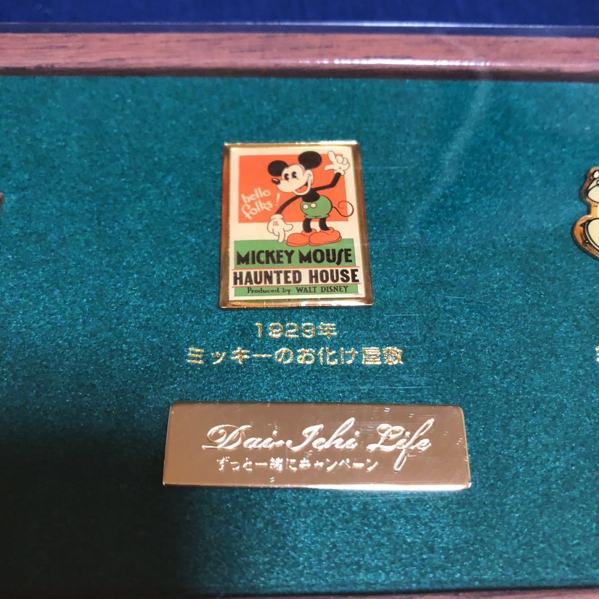 激レア非売品 Disney ミッキーマウス 1928、1929、1932年 レトロピンバッジ セット 第一生命ノベルティ_画像3