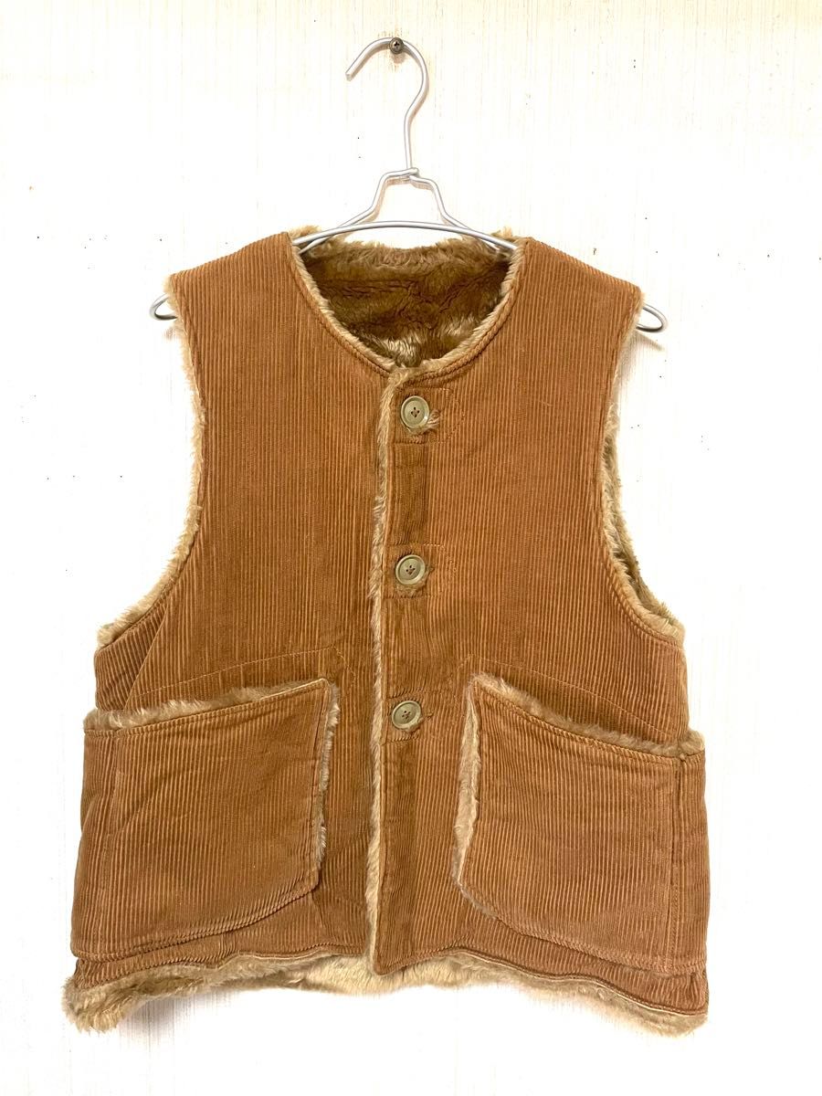 【レア】EngineeredGarments リバーシブルベスト エンジニアードガーメンツ リバーシブルベスト サイズS 前開き