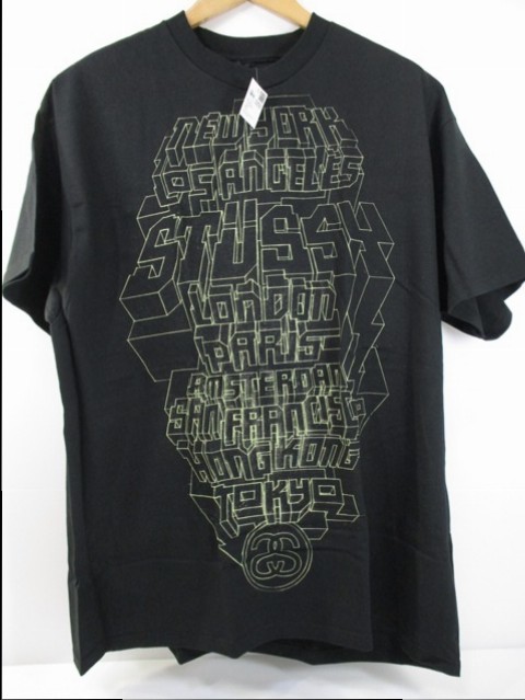 【【新品/タグ付き/冊子付】STUSSY(ステューシー)　ワールドツアー限定　DELTA NL　ブラック　サイズXL　Tシャツ_画像3